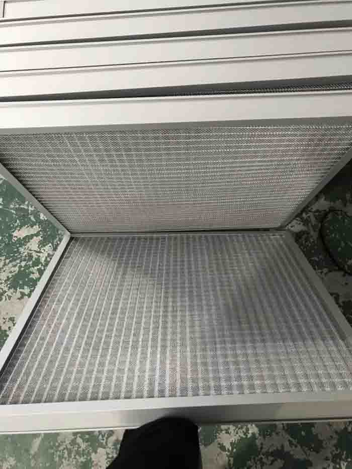 金屬網過濾器濾料：金屬網、鋁網或不銹鋼絲網